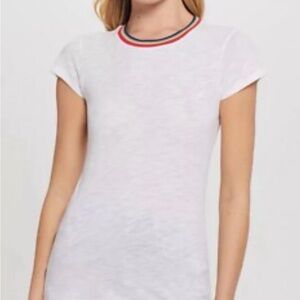 Women's White Crew Neck T-Shirt